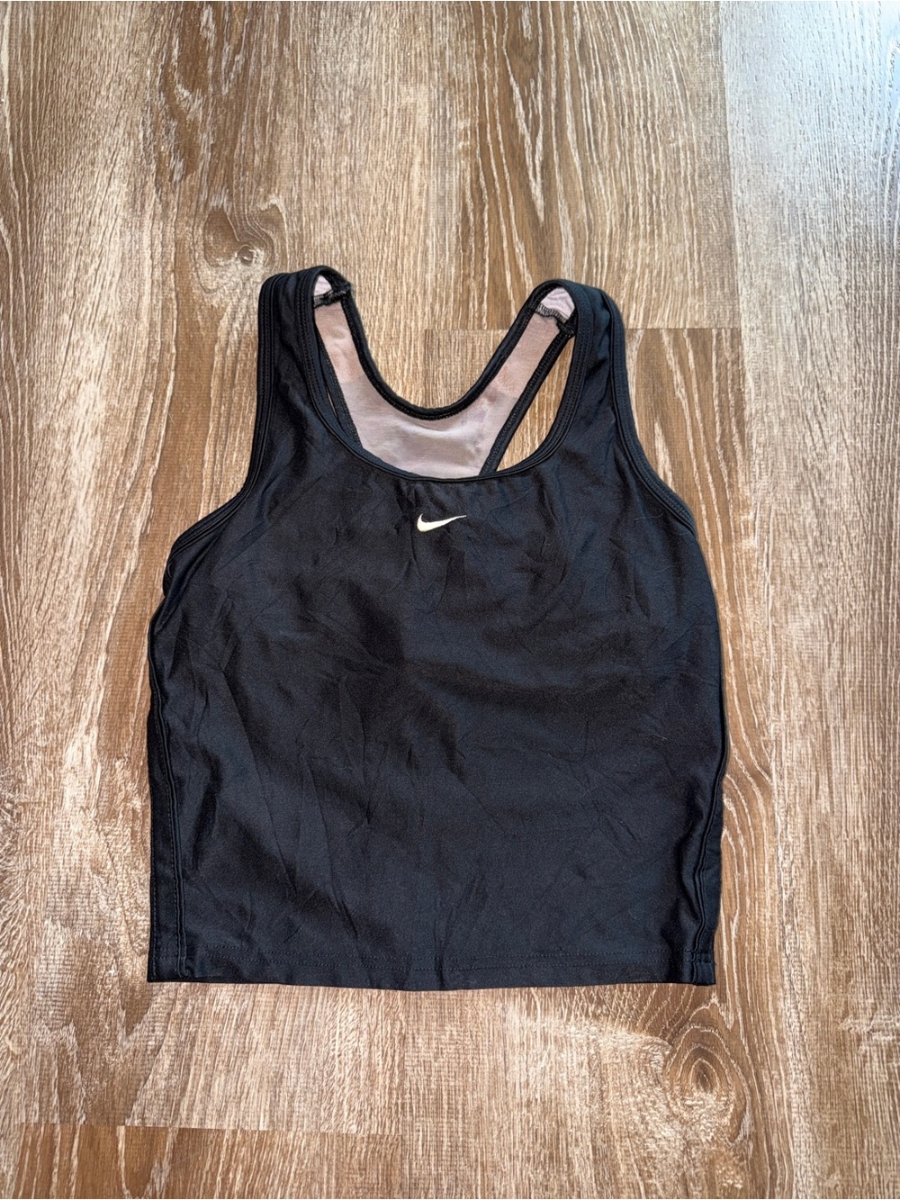 Vintage Y2K Nike Black Racerback Sports Tank Top - Picture 1 of 2